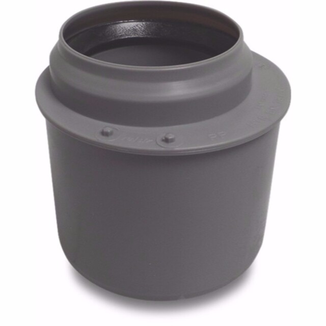 Product image 1 of Verloopmof excentrisch PP 75 mm x 50 mm spie x manchet grijs
