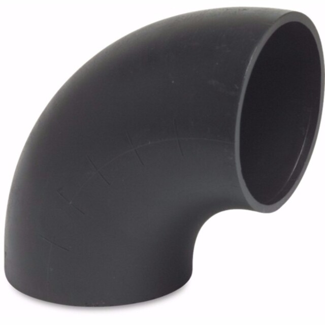 Product image 1 of Bocht 88° PE80 63 mm laseind x lasspie 4bar zwart