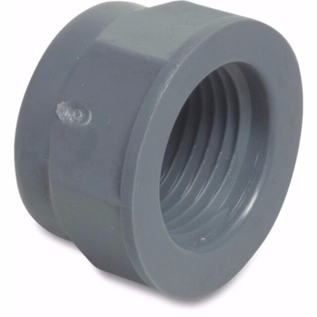 Product image 1 of Eindkap PP 1 1/2" binnendraad 10bar grijs