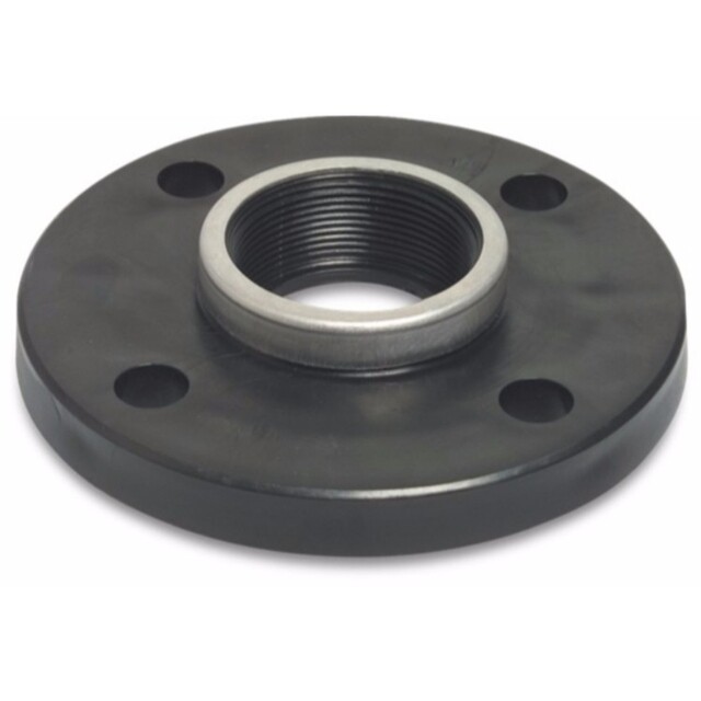 Product image 1 of Flens PP DN50 x 2 inch DIN flens x binnendraad zwart PN10/16 type versterkt