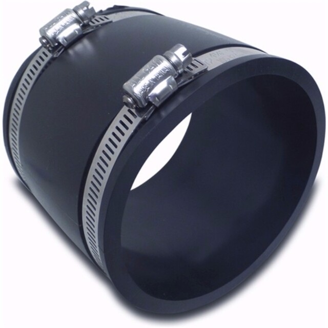 Product image 1 of Flexibele sok PVC elastomeer 3" x 90 mm klem zwart