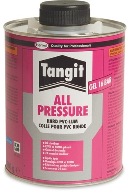 Product image 1 of Tangit Hard Pvc Lijm (Drukleidingen tot 16 Bar) - 4500 Gram