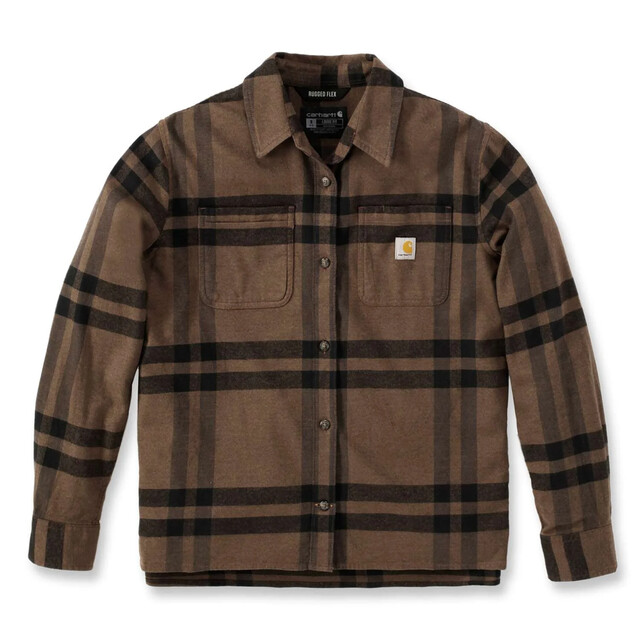 Product image 1 of Carhartt 105989 Woven Shirts Carhartt Bruin Gemêleerd XS