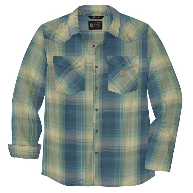 Product image 1 of Carhartt Heren Shirt Ruime Pasvorm Blauw - Maat XL