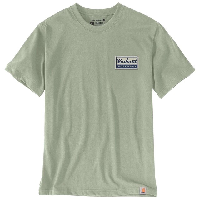 Product image 1 of Carhartt Heren T-shirt  Relaxed Fit - FastDry Groen - Maat XL