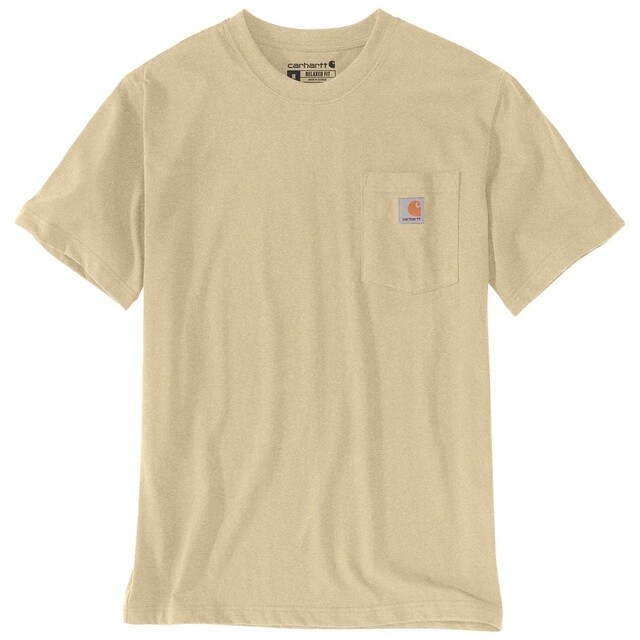 Product image 1 of Carhartt Heren T-shirt Relaxed Fit - FastDry Beige - Maat S