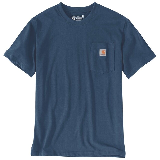 Product image 1 of Carhartt Heren T-shirt Relaxed Fit Blauw - Maat XL