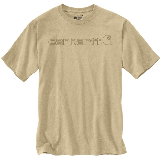 Product image 1 of Carhartt Heren T-shirt  Relaxed Fit - FastDry Beige - Maat XL