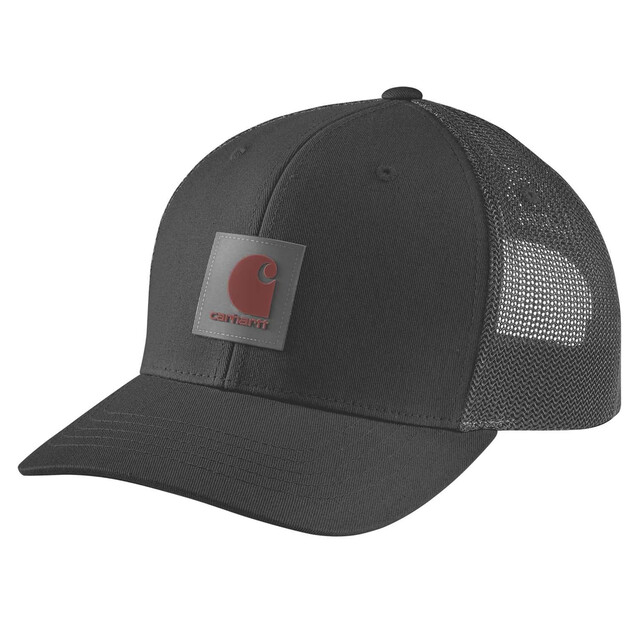 Product image 1 of Carhartt Twill Mesh-back Logo Patch Cap Zwart 