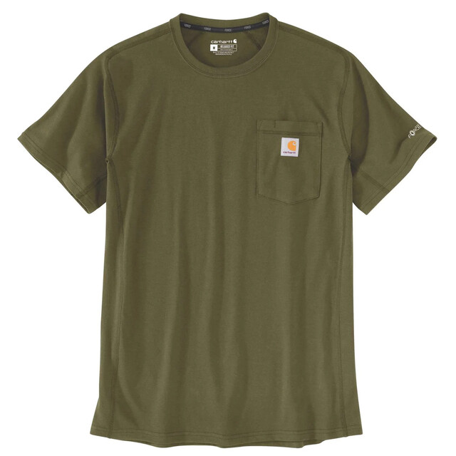 Product image 1 of Carhartt Frce Rlxd Tshrt Dark Bronzed Green XL