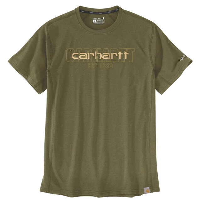 Product image 1 of Carhartt Tk6653 M Force Rlxdfit Grphc Tshrt Dark Bronzed Green XL