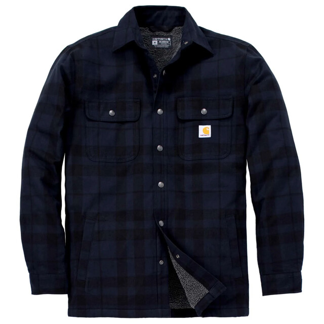 Product image 1 of Carhartt Tj4452 Rlxft Flnl Shrp Lnd Shrt Jac Donkerblauw XXL
