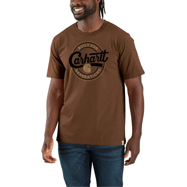 Product image 1 of Carhartt Tk7049 M Rlxdft Scrpt Grpc Tsrt Red Duck Heather XL