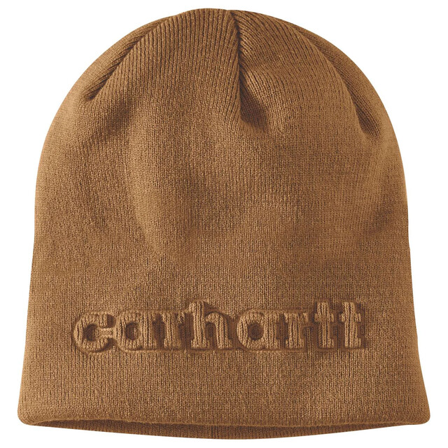 Product image 1 of Carhartt Ah7002 M Knt Met Reliëf Muts Carhartt Bruin Één maat