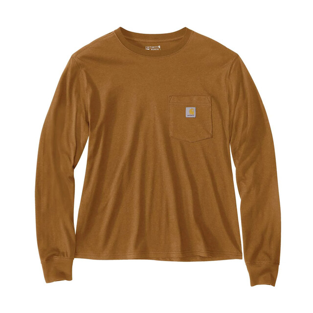 Product image 1 of Carhartt Lightweight L/s Pocket T-shirt Carhartt® Brown S