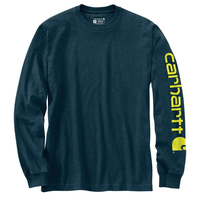 Product image 1 of Carhartt EK231 Knit Shirts Night Blue Heather L