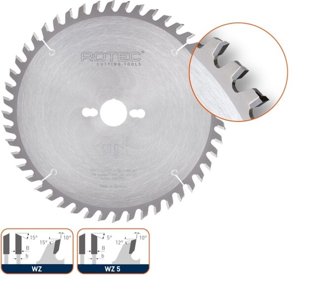 Product image 1 of ROTEC Hm Schulp- En Afkortzaagblad, Ø250x3,2X30 Z=48 Wz - p/st