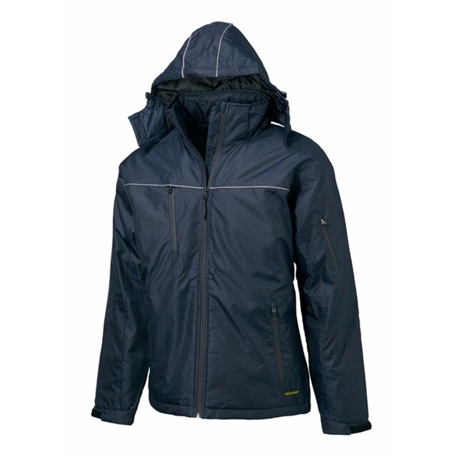 Product image 1 of Tricorp Parka Midi TMP 2000 Met Capuchon, Volledig Gewatteerd Marine - Maat L