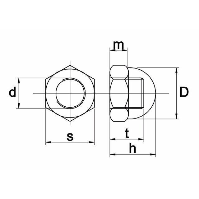 Product image 1 of Dopmoer Din 1587 Rvs A2 M 5-Sw 8   Gvp-200