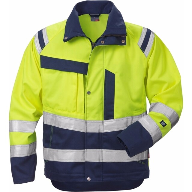 Product image 1 of Fristads Hi-Vis Jack 4026 PLU Geel/Marine Maat 3XL