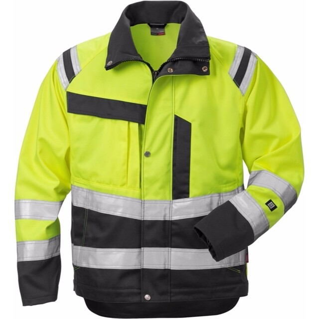 Product image 1 of Fristads Hi-Vis Jack 4026 PLU Geel/Zwart Maat XS