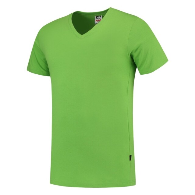 Product image 1 of Tricorp T-Shirt Casual 101005 160gr Slim Fit V-Hals Lime Maat 2XL