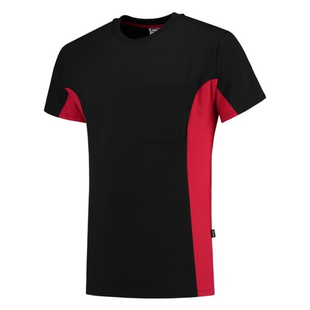 Product image 1 of Tricorp T-Shirt Workwear 102002 190gr Zwart/Rood Maat 3XL