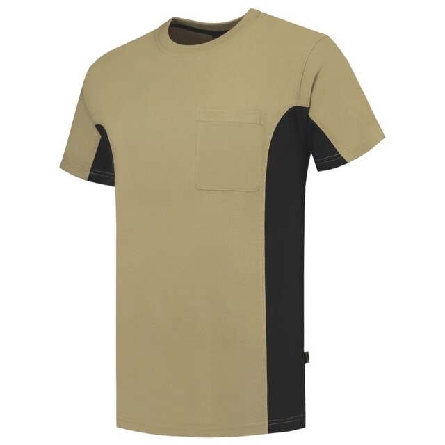 Product image 1 of Tricorp T-Shirt Workwear 102002 190gr Khaki/Zwart Maat S