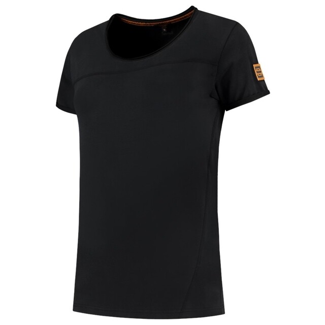 Product image 1 of Tricorp Dames T-Shirt Premium 104005 180gr Slim Fit Zwart Maat XS