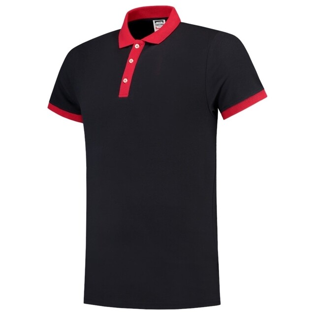 Product image 1 of Tricorp Poloshirt Casual 201002 210gr Slim Fit Marine/Rood Maat XL