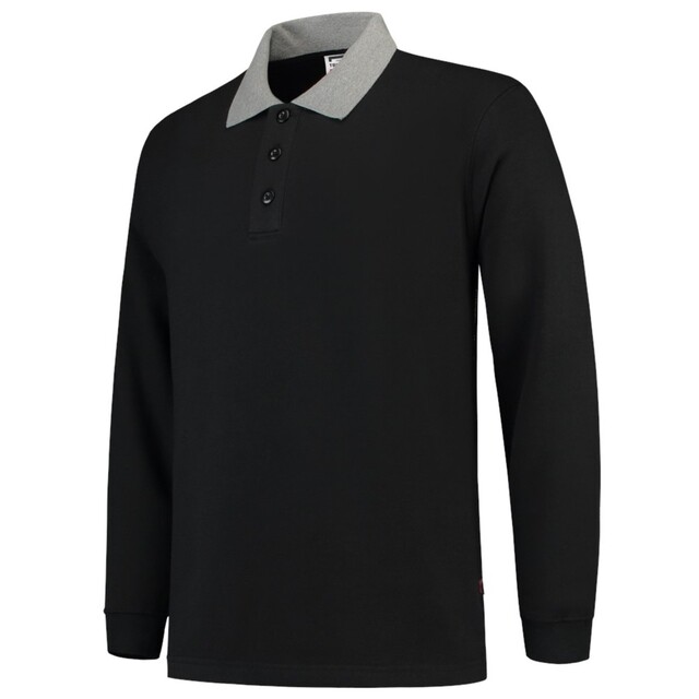 Product image 1 of Tricorp Polosweater Casual Zwart-Grijs Maat 4XL