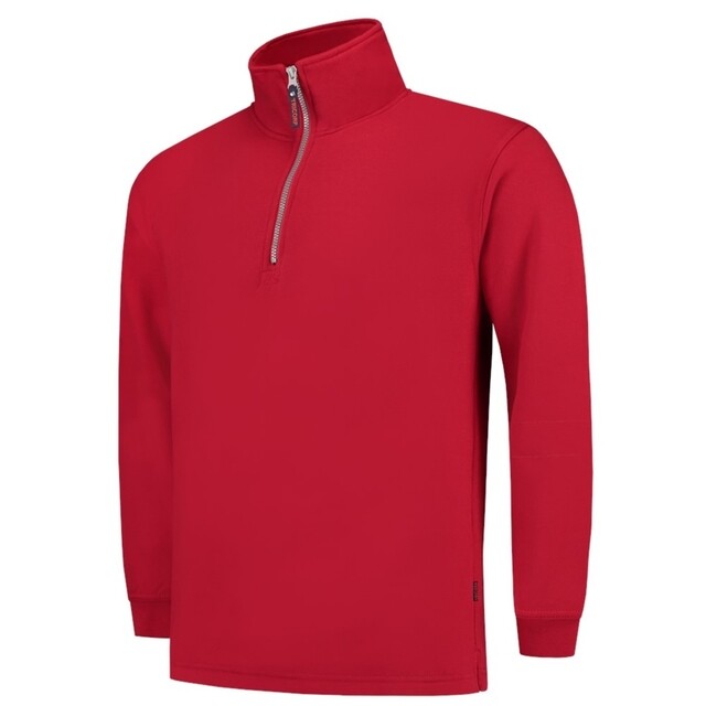 Product image 1 of Tricorp Sweater Ritskraag Casual Rood Maat S