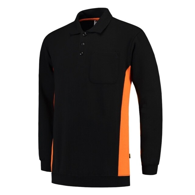 Product image 1 of Tricorp Polosweater Zwart-Oranje Maat 3XL