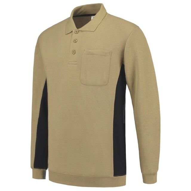 Product image 1 of Tricorp Polosweater Khaki-Zwart Maat XS