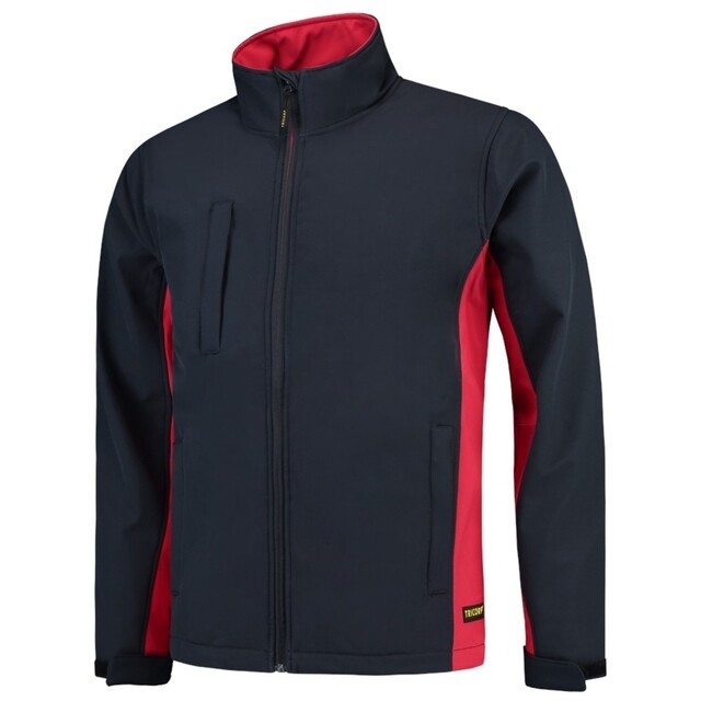 Product image 1 of Tricorp Softshell Jack Bi-Color Marine/Rood Maat 3XL