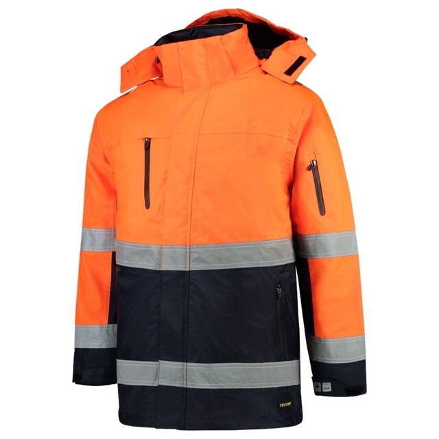 Product image 1 of Tricorp Hi-Vis Parka Jas 403004 Oranje Marine Maat 3XL