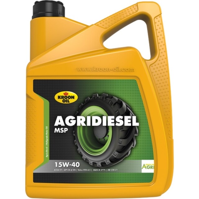 Product image 1 of Kroon-Oil Agridiesel MSP 15W-40 5 Liter