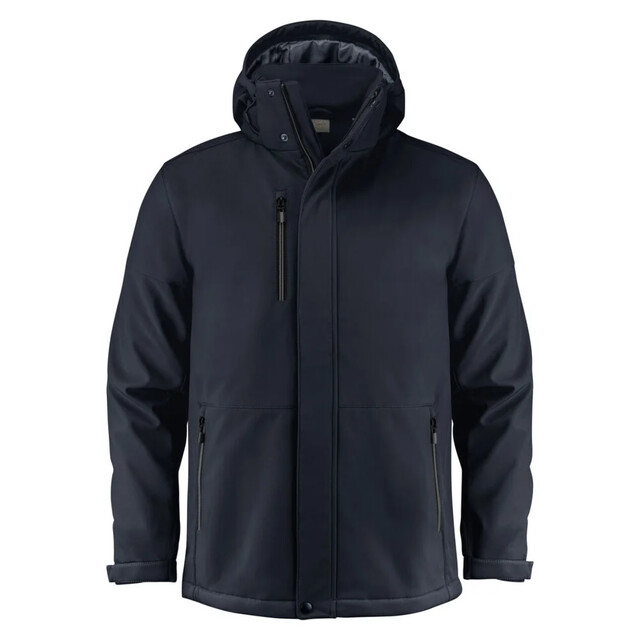 Product image 1 of Printer Overlanding Softshell Jas Heren Donker Marine - Maat 5XL