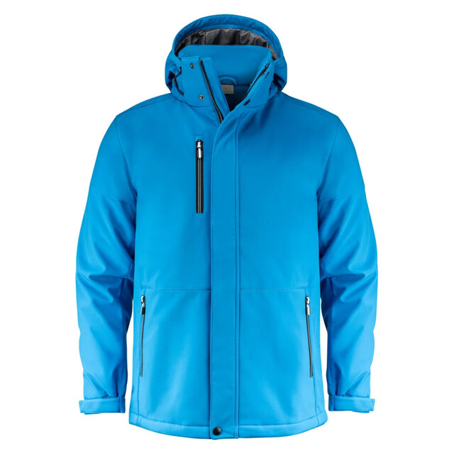 Product image 1 of Printer Overlanding Softshell Jas Heren Oceaanblauw - Maat 4XL