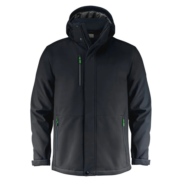 Product image 1 of Printer Overlanding Softshell Jas Heren Zwart - Maat 4XL