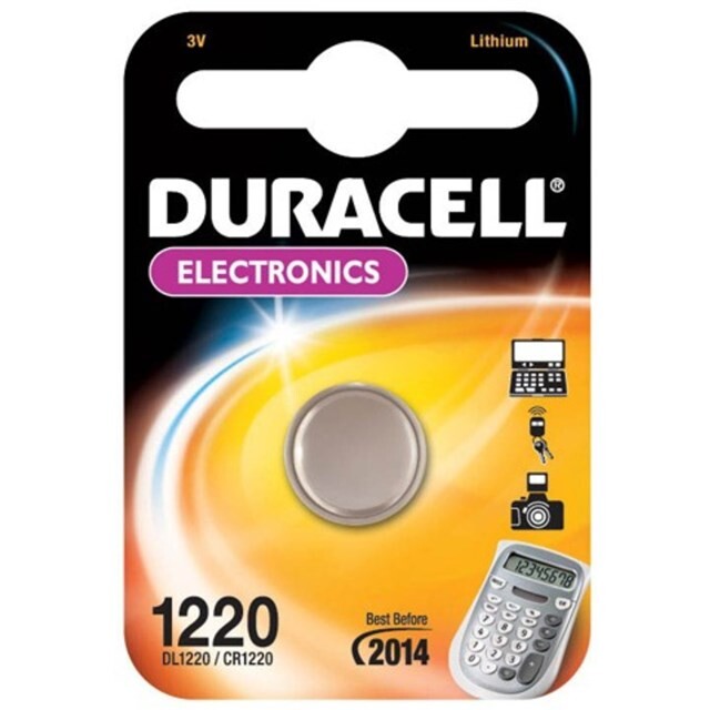 Product image 1 of Duracell Knoopcel CR1220 niet oplaadbaar 3 volt