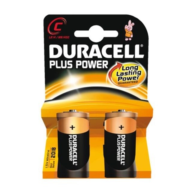 Product image 1 of Duracell Plus Power MN1400 C batterij 2-pack niet oplaadbaar 1,5 volt