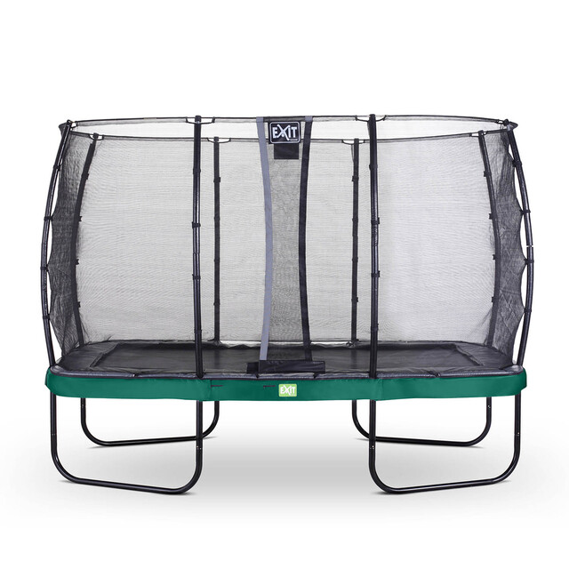 Product image 1 of EXIT Elegant trampoline 244x427cm met Economy veiligheidsnet - groen