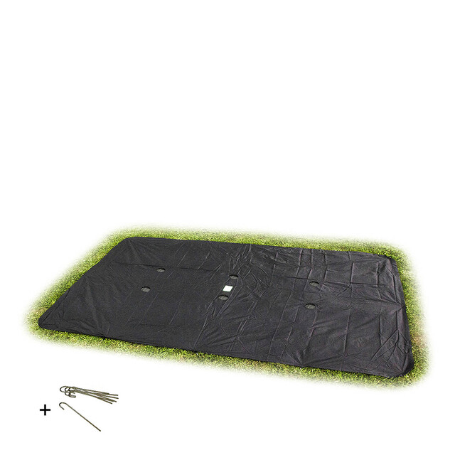 Product image 1 of EXIT Trampoline Afdekhoes Groundlevel Zwart - 305 x 519 cm