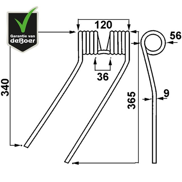 Product image 1 of Cirkeltand 58740700 Gw370d Kuhn Niet-Origineel