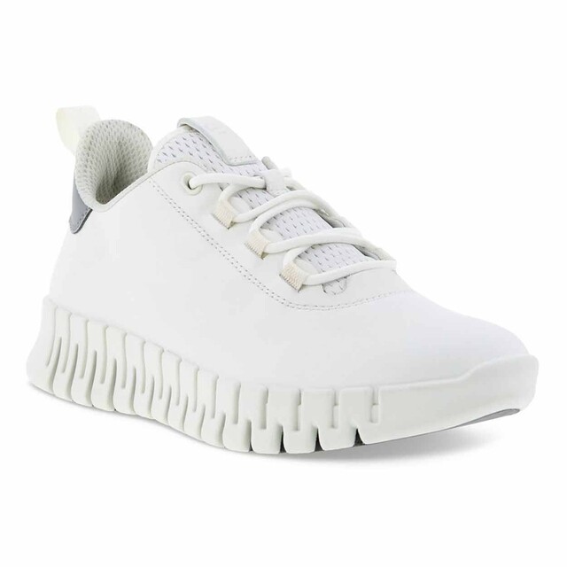 Product image 1 of Ecco Gruuv Damesschoenen Wit/Lichtgrijs - Maat 42