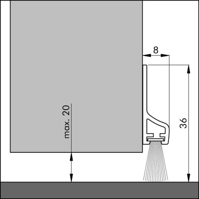 Product image 1 of Pds 3 B Zk Tr (Deco/Comf) - Dorpelprofiel