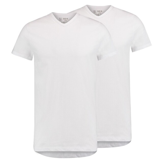 Product image 1 of RJ Everyday Gouda 2-Pack Heren V-Hals T-Shirt Wit - Maat L