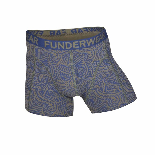 Product image 1 of Fun2wear Boxershort Heren Blauw/Bruin - Maat M