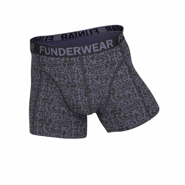 Product image 1 of Fun2wear Boxershort Heren Zwart/Grijs - Maat XL